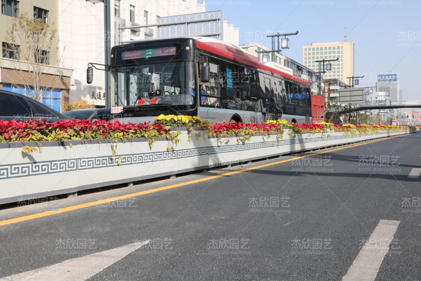 山西太原道路花箱設計項目介紹